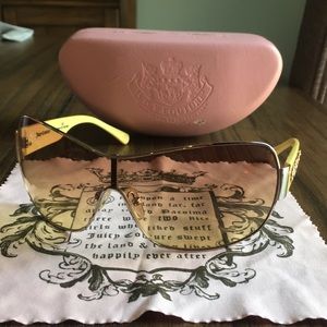 juicy couture Women's Sunglasses yellow goldbrown